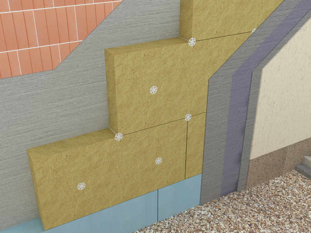 Vakolható kőzetgyapot hőszigetelés épülethomlokzatra