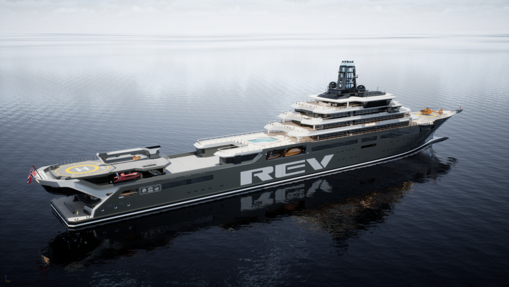 Új kémények a REV Ocean kutatóhajón Új kémények a REV Ocean kutatóhajón