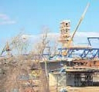 Ferdekábeles vasbeton-acél öszvérhíd épül a Tiszán Ferdekábeles vasbeton-acél öszvérhíd épül a Tiszán